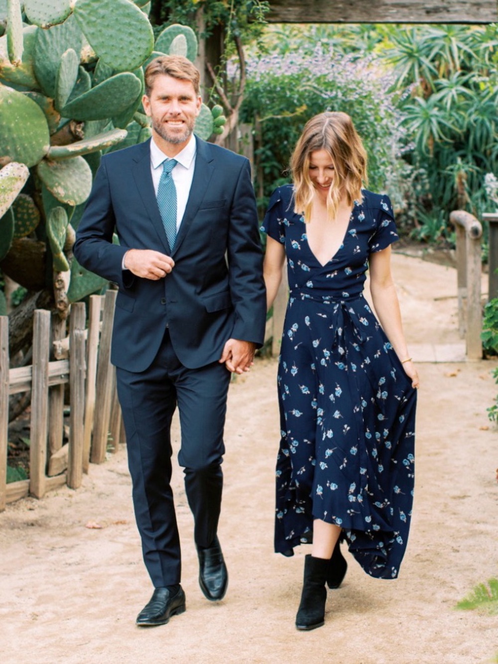 Christy Dawn Autumn Wrap Dress, Navy Floral